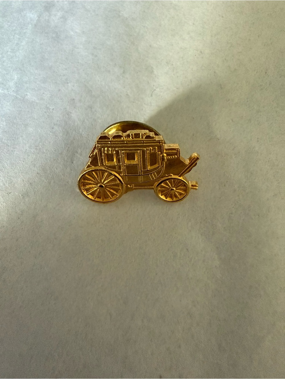 Gold Carriage Lapel Pin - Women Accessories